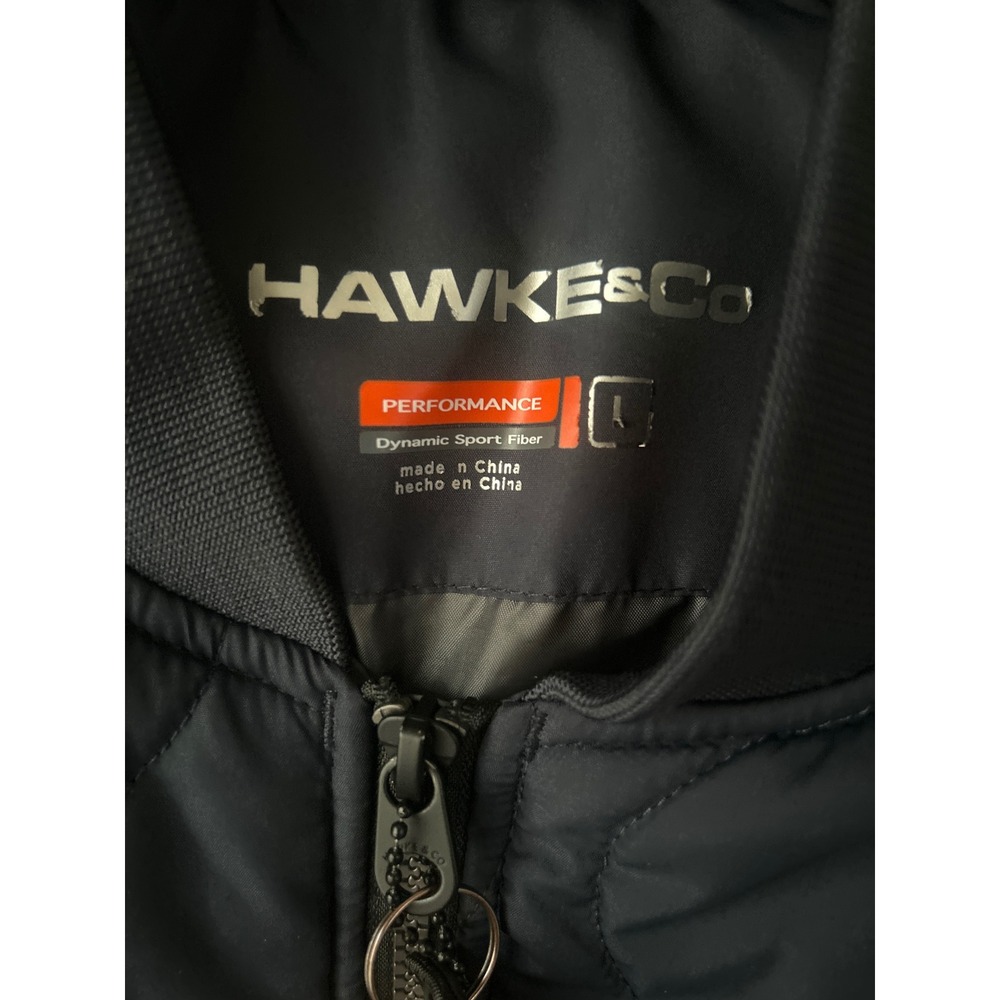 Hawke & Co Mens Navy Blue Onion Quilted Performance Vest Full Zip Large HMP3258 - Picture 2 of 4